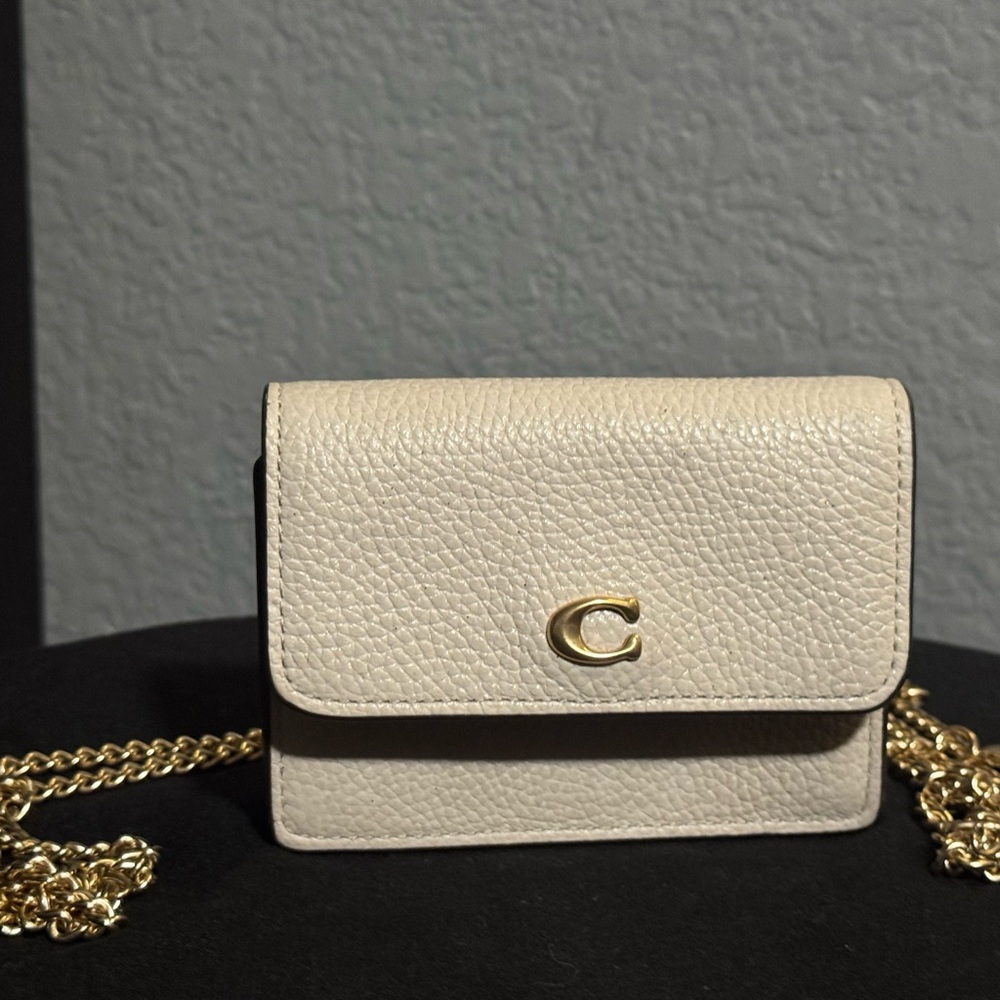 Coach Cream Leather Crossbody Bag